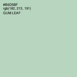 #B6D5BF - Gum Leaf Color Image
